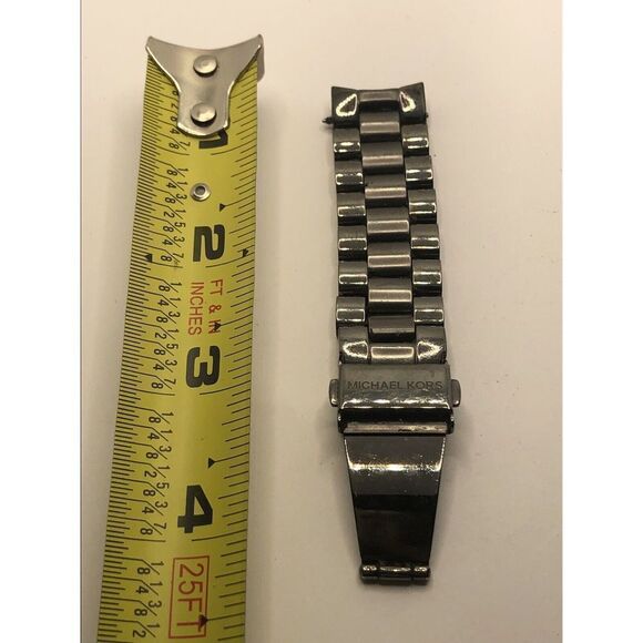 Michael Kors Watch Parts Partial Band 20mm W/ Clasp Grey GY348 - Picture 1 of 9